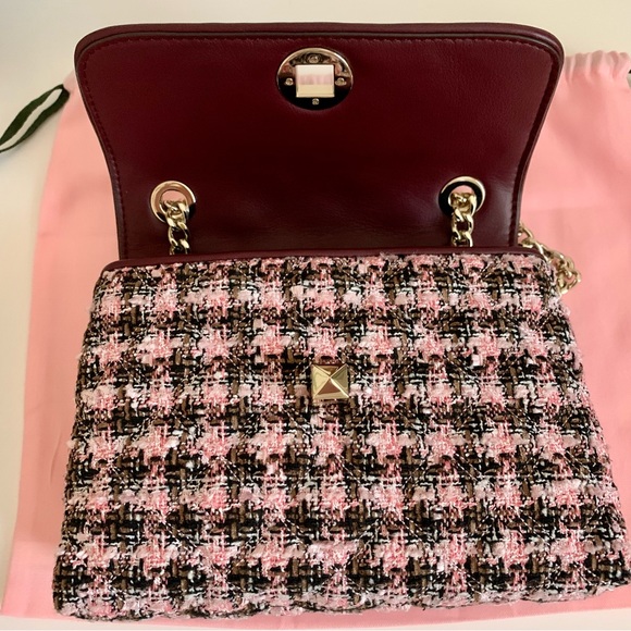 Kate Spade Natalia Tweed Pink Small Crossbody - Picture 8 of 10